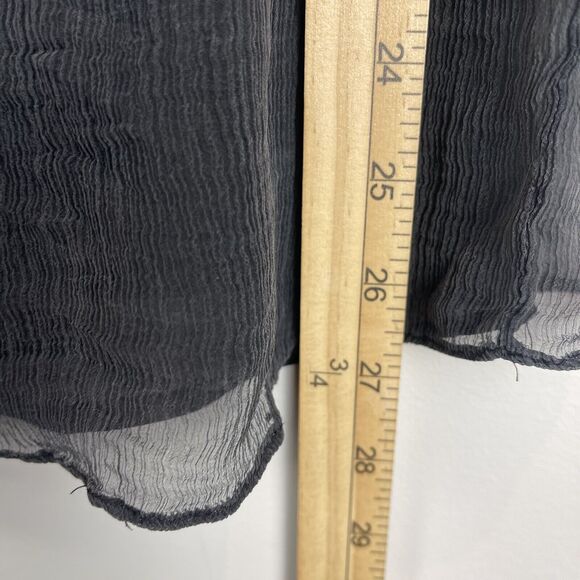 ECI New York Womens Top Sz 14 Black Silk lace Whimsygoth Witchy Fairy Grunge - Picture 9 of 9